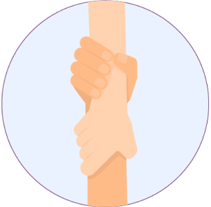 Illustration shaking hands